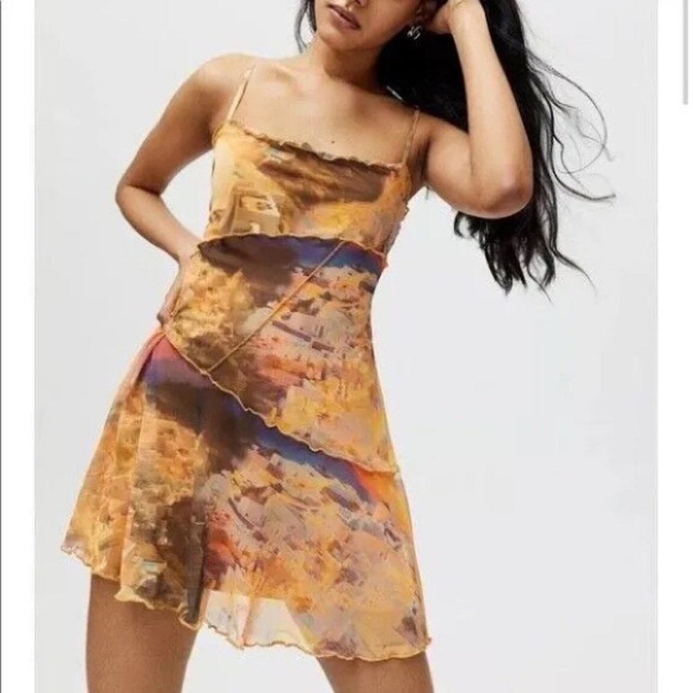 Urban outfitters moxi mesh mini dress size small